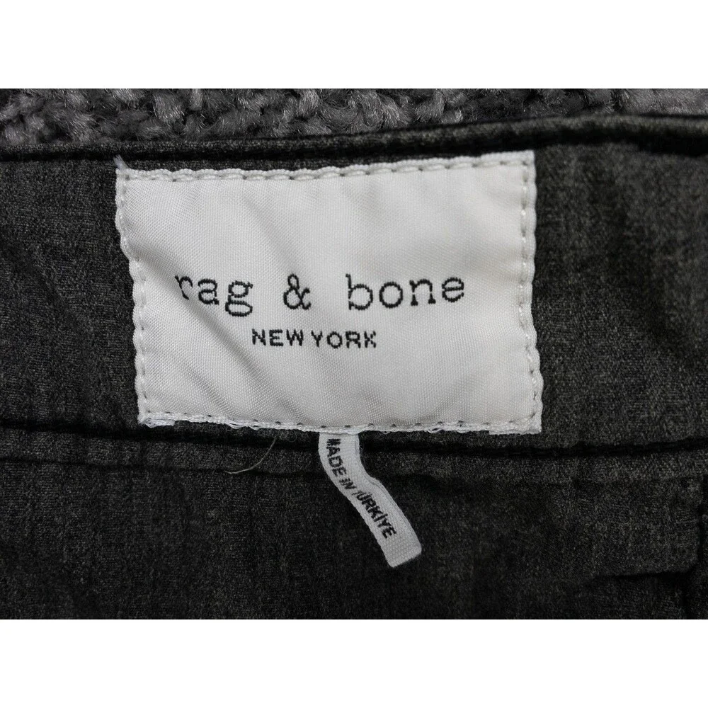 Rag & Bone Pants Mens 32 Actual 34x31 Black Fit 2 Stretch Twill Chino Slim Fit